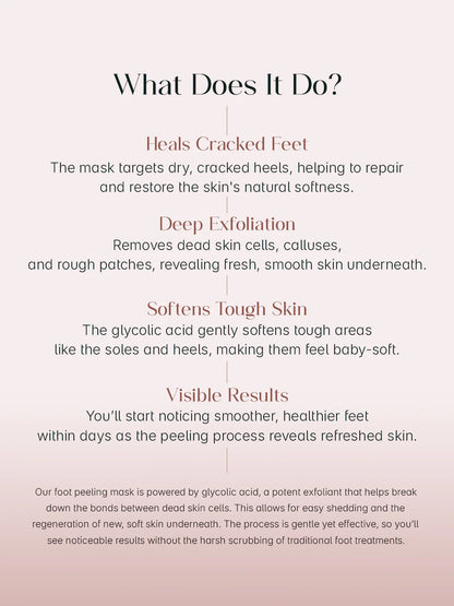 Glycolic Acid Foot Peeling Mask