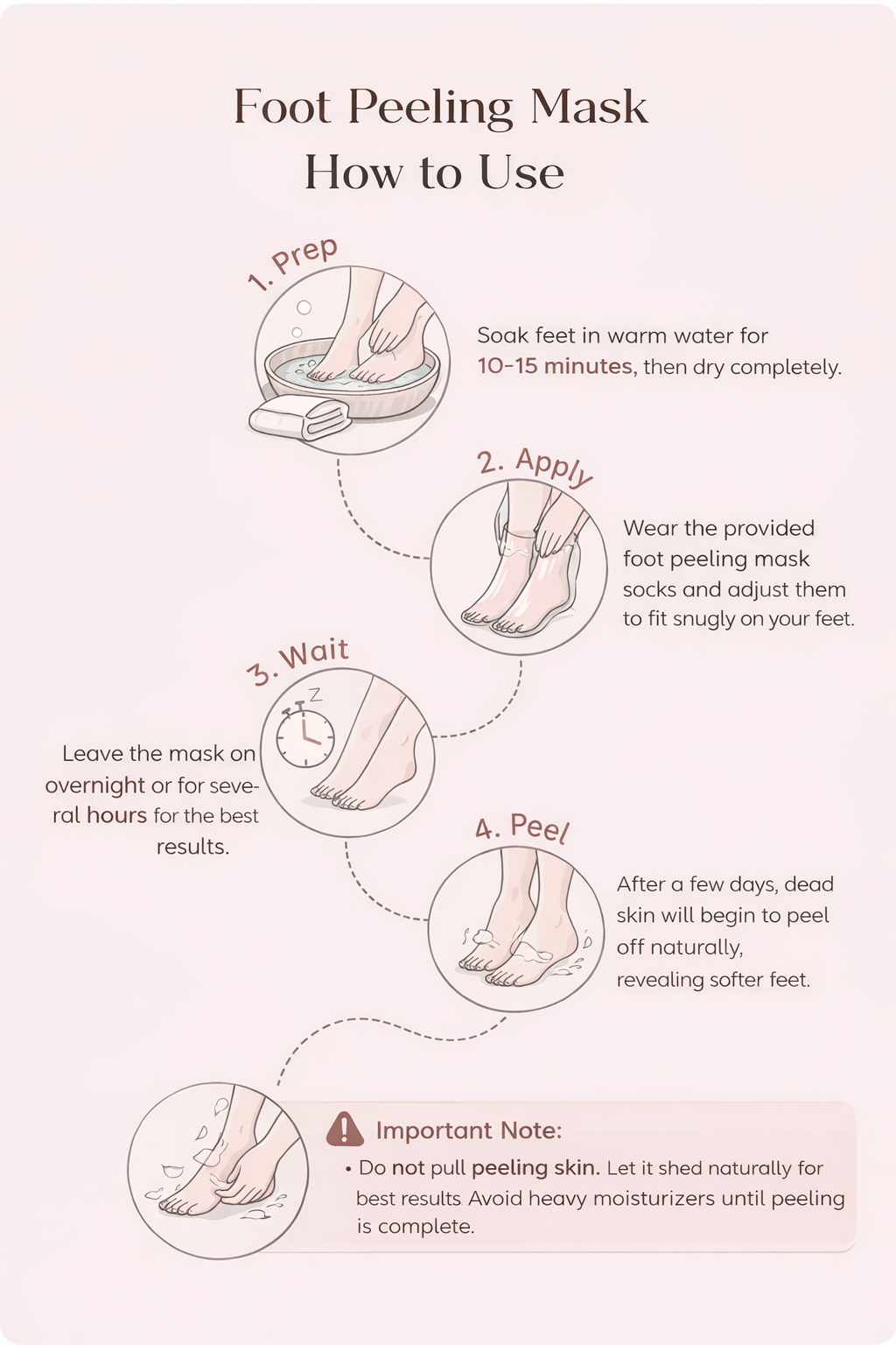 Glycolic Acid Foot Peeling Mask